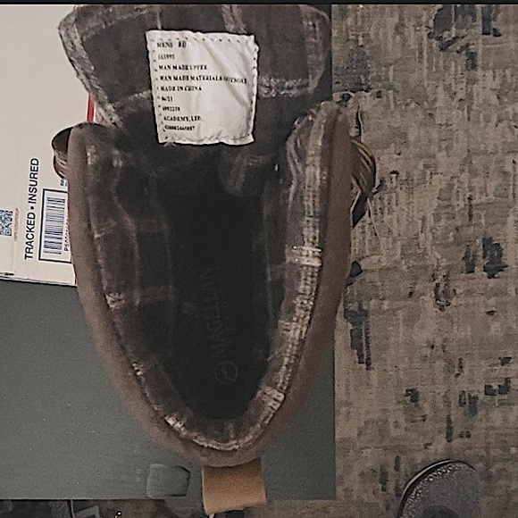 MAGELLAN BROWN BLACK OUTDOOR BOOTS HIKING HUNTING RUGGED RUBBER SOLE  DUCK NEW 8 - Picture 7 of 7